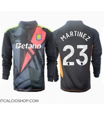 Aston Villa Emiliano Martinez #23 Portiere Seconda Maglia 2024-25 Manica Lunga